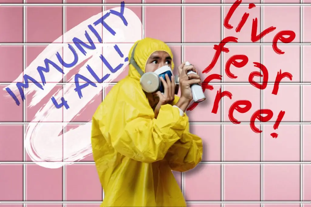 PERSON LIVING IN FEAR OF FLU AND ENVIRONMENTAL HAZARDS