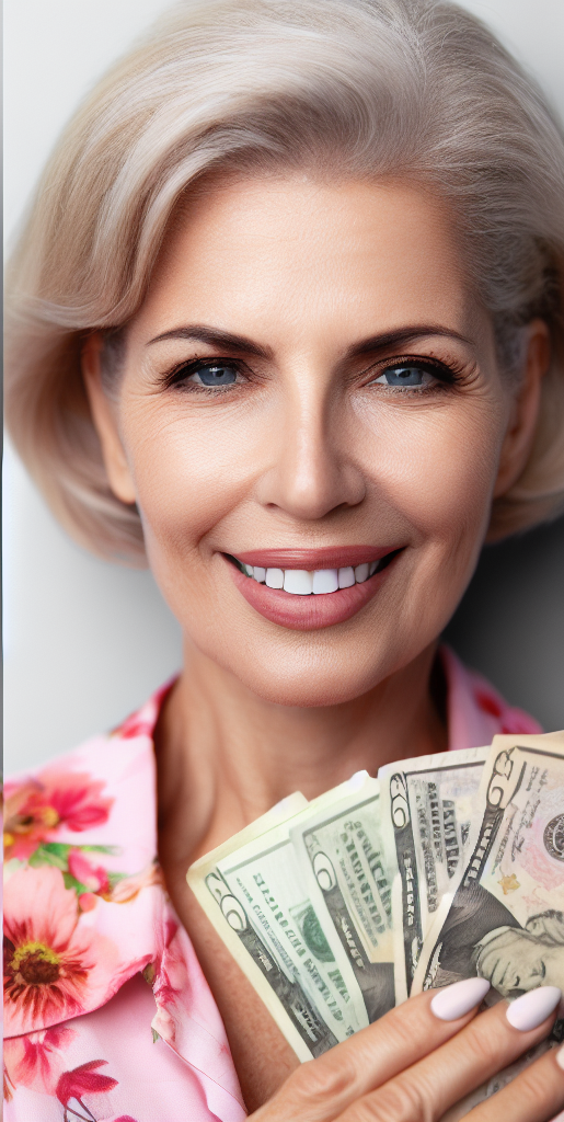 a woman holding her Cerule Wellness Pack Savings